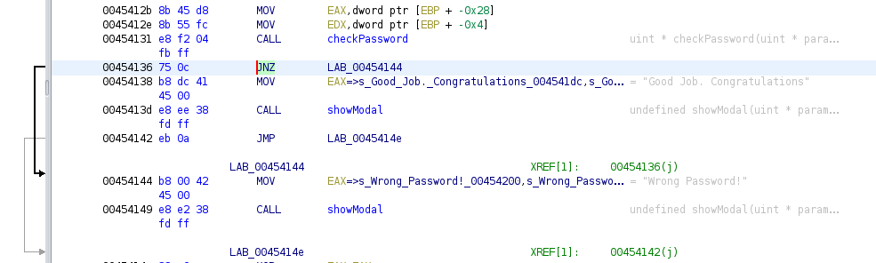 assembly password check logic
