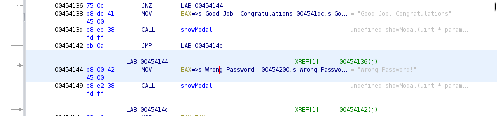 assembly showing message modal