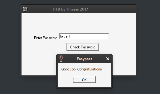 right password