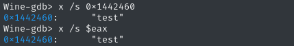 test password found