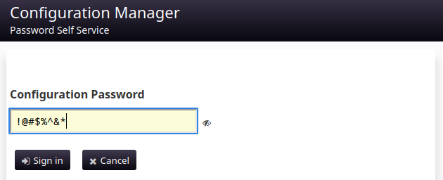 config manager attempted login