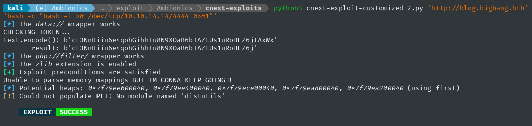 exploit success