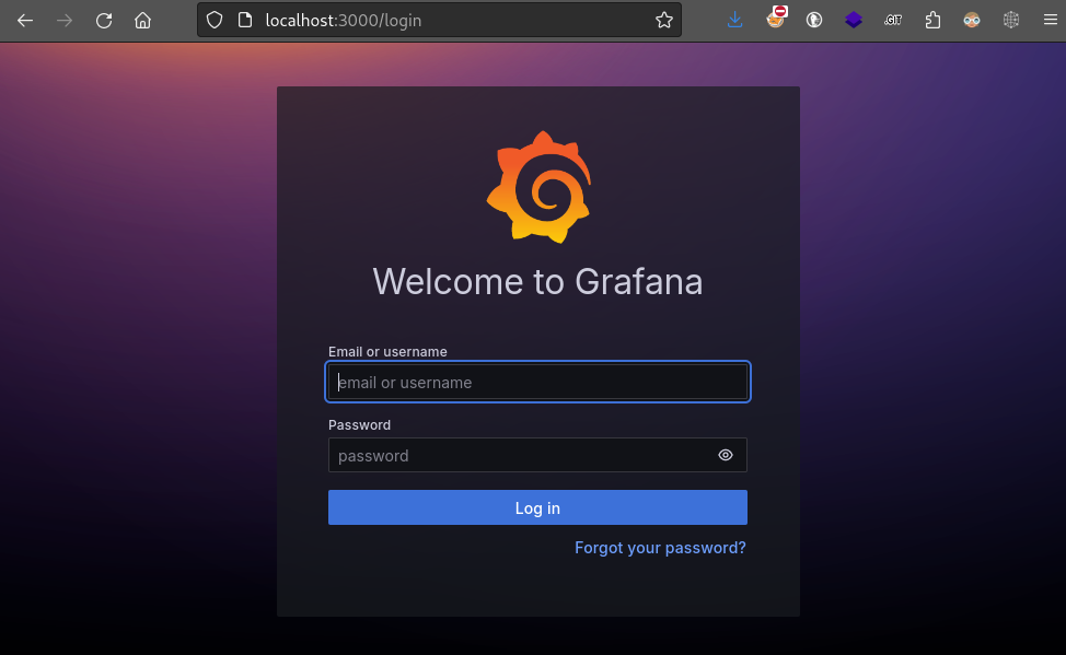 grafana login