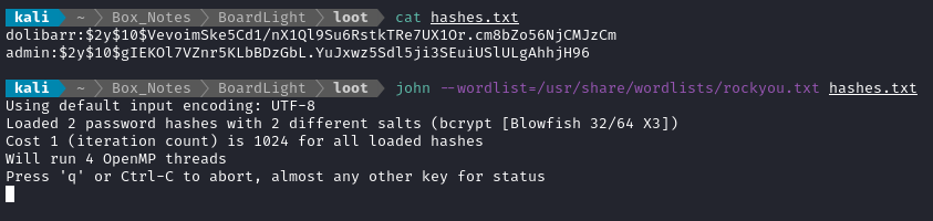 cracking hashes