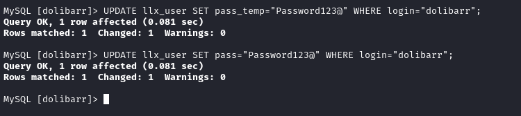 update temp pass