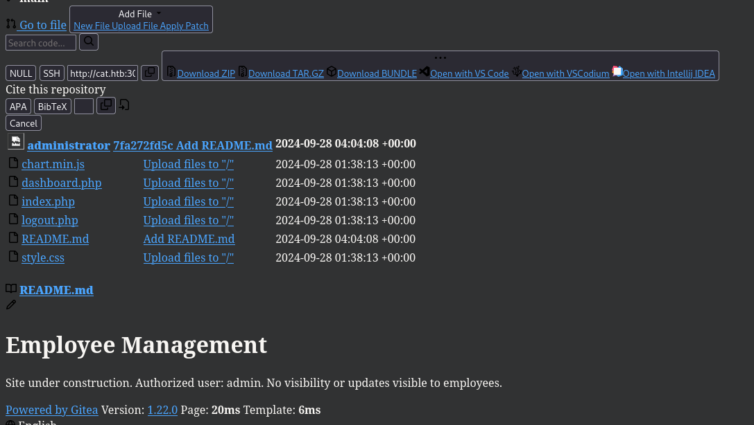 rendering repo page html