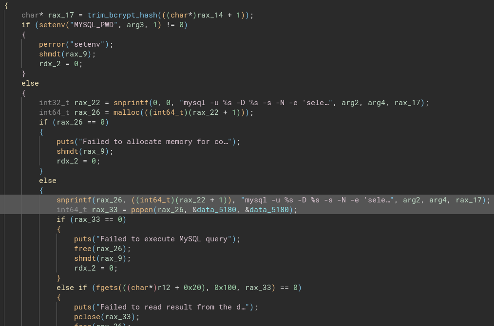 notify user function excerpt