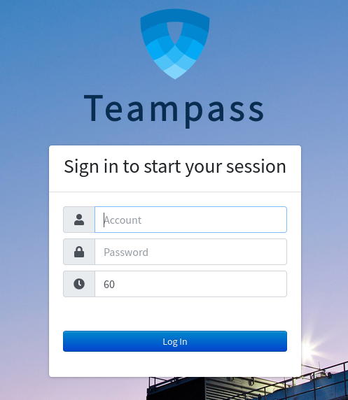 teampass login