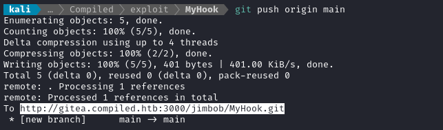 pushed myhook