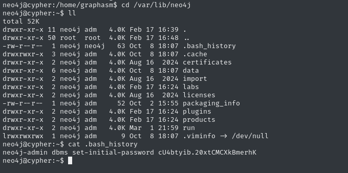 found more neo4j creds