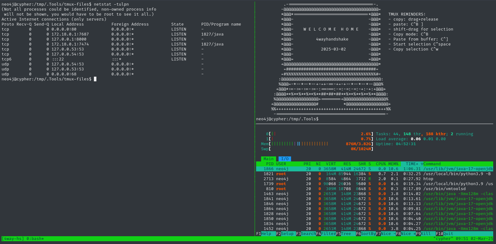 toolbox and tmux