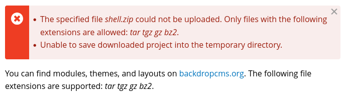 Module installation RCE 3