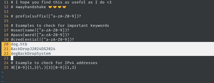 search-filesystem patterns file