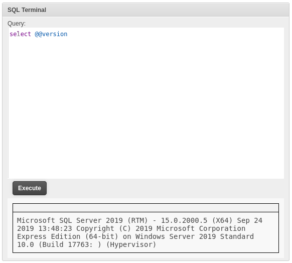 sql terminal 1