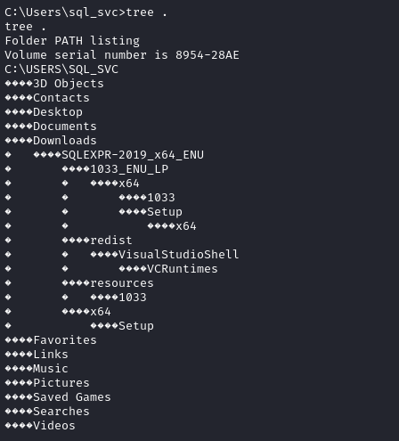 sql_svc user ddirectory