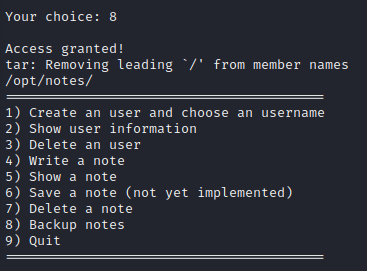 notes in console 4