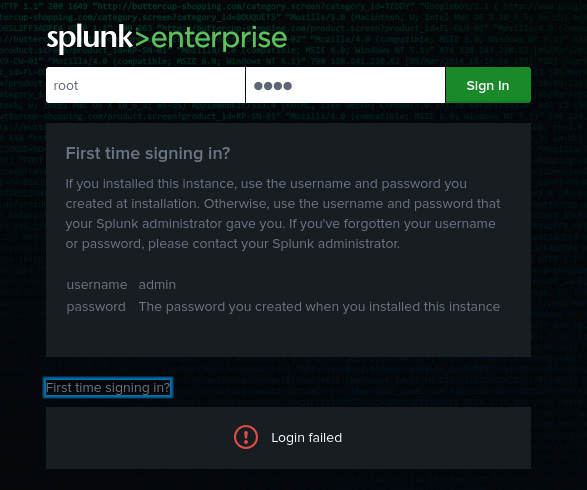 first time signing in