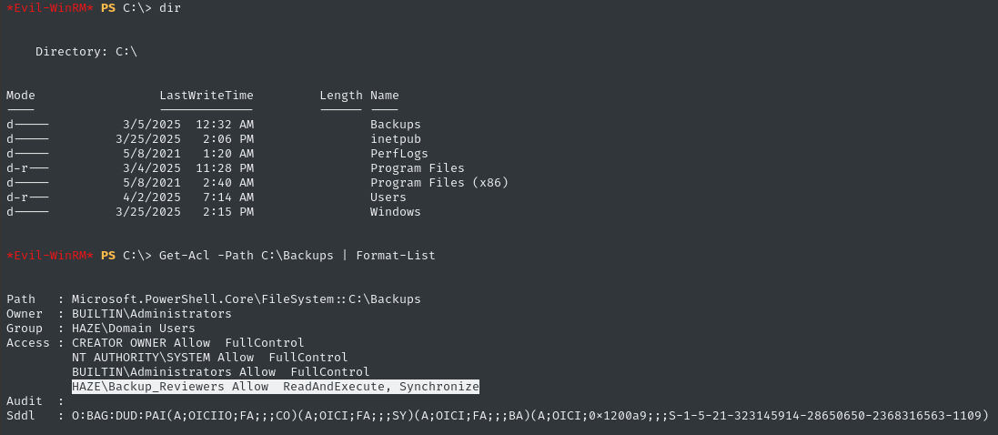 found backups folder