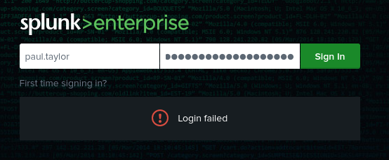 paul taylor splunk auth