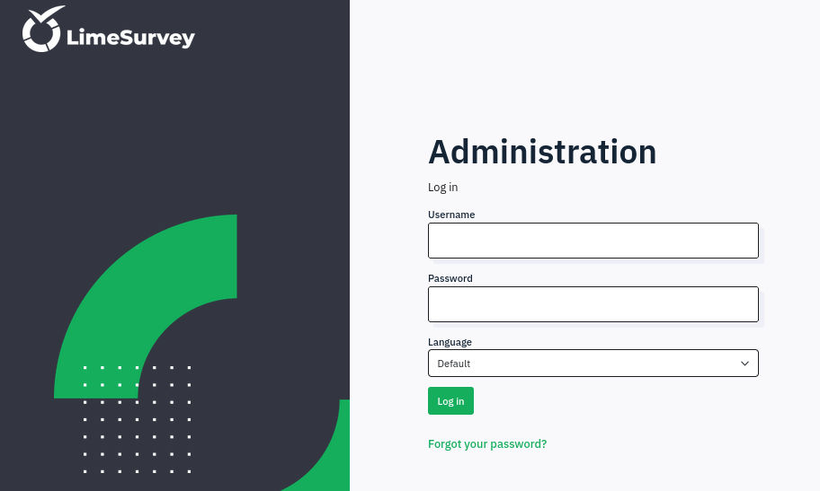 limesurvey admin login