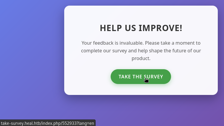 take survey