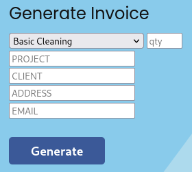 generate invoice