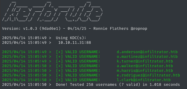 kerbrute username enum