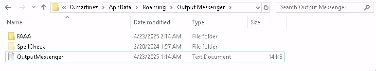 o.martinez om appdata