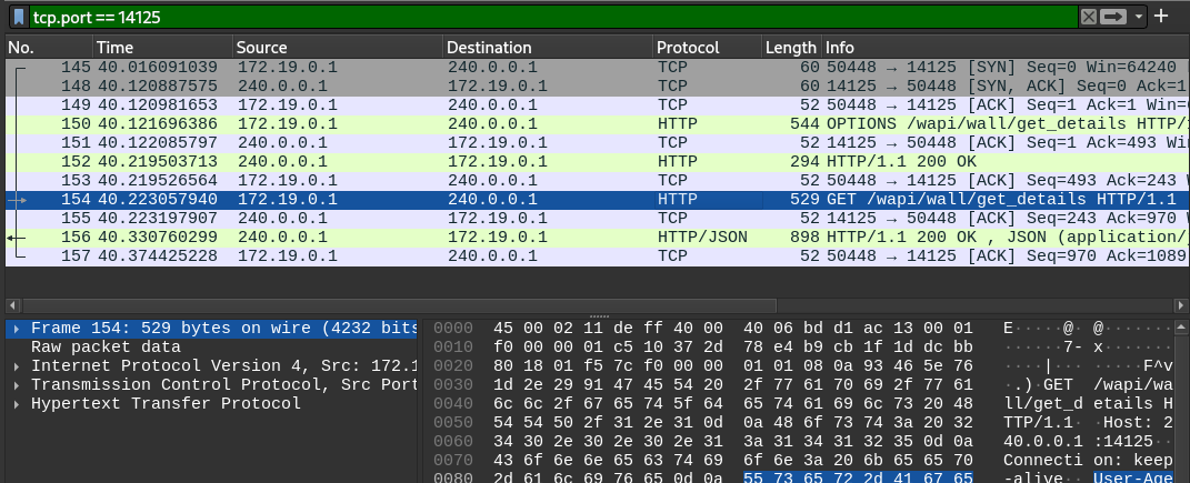 wireshark to find room id