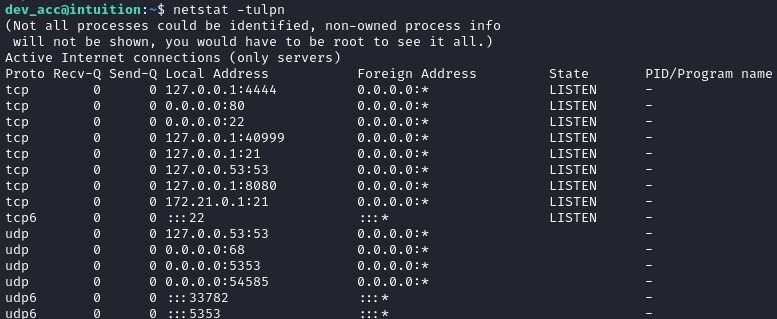 dev_acc netstat