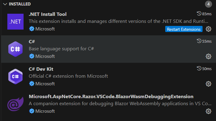 vscode extensions