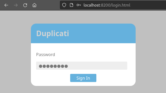 duplicati auth bypass 2