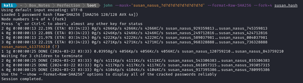 cracked password