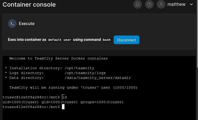 portainer console