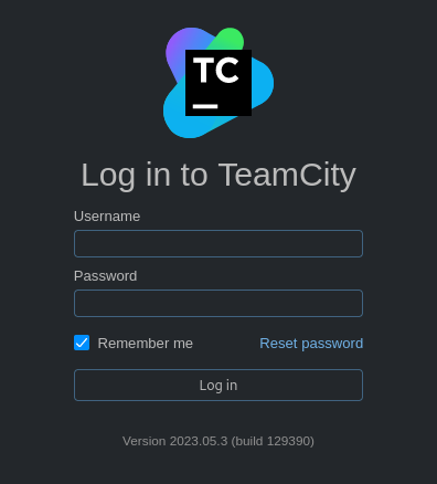 teamcity login