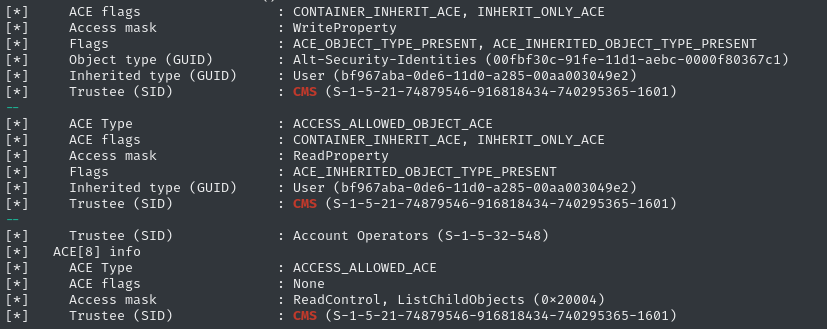 manual dacl enumeration
