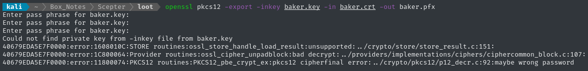 openssl combine crt and key 1