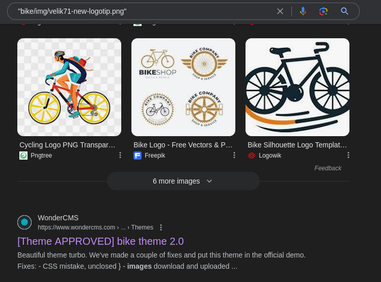 google search for bike logo