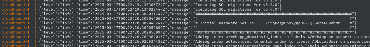 bloodhound initial password
