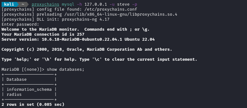 mysql databases