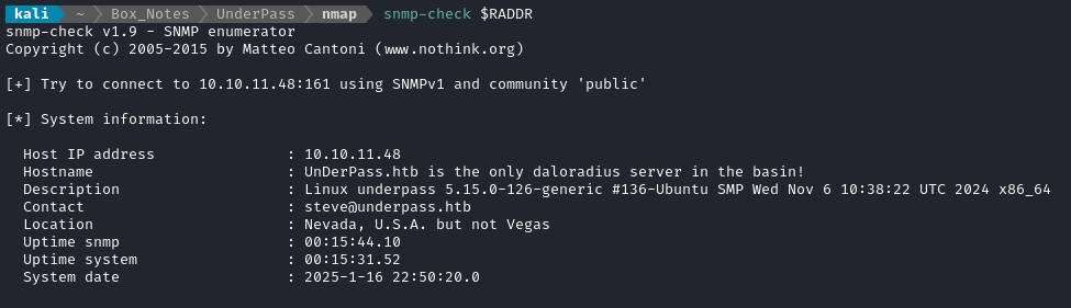 snmp check