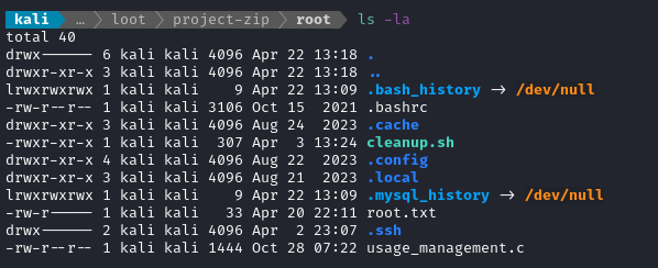 root directory