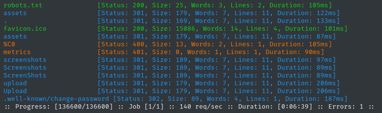 directory enum status 1