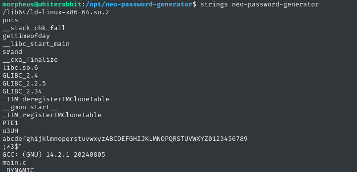 neo password generator strings